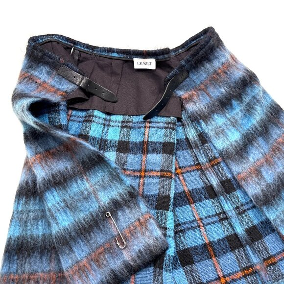Rare Le Kilt, Dino 25 Tartan Brushed Mohair Wool by Scottish Designer - Picture 14 of 16